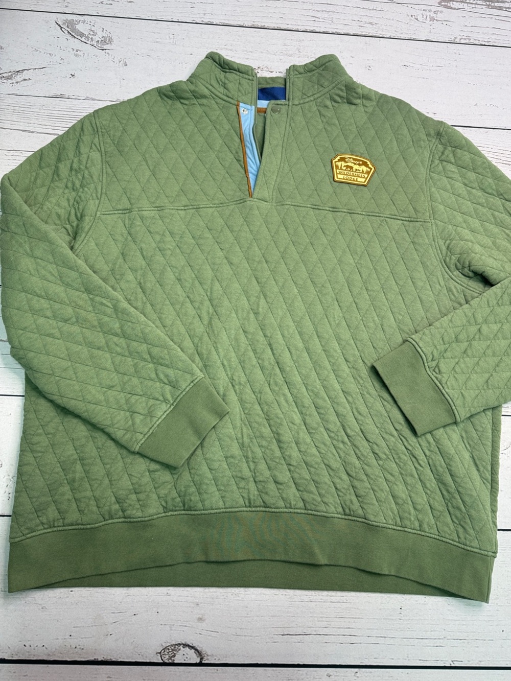 Disney Wilderness Lodge Quilted Quarter Zip Sweatshirt Size XXL